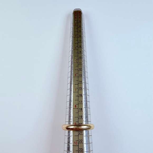 14K Solid Yellow Gold Frederick Goldman Classic Solid 4MM Band Vintage Ring SZ 9 - Picture 7 of 9